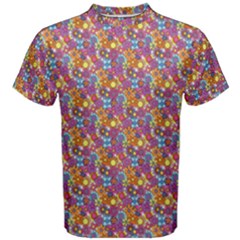 Summer Floral Pattern Men s Cotton Tee by designsbymallika