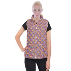 Summer Floral Pattern Women s Button Up Vest by designsbymallika
