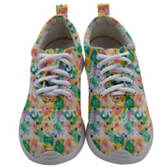 Water Color Floral Pattern Mens Athletic Shoes by designsbymallika