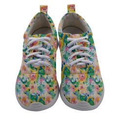 Water Color Floral Pattern Athletic Shoes by designsbymallika