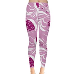 Folk Floral Pattern  Flowers Print  Leggings  by Eskimos