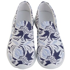 Folk Floral Pattern  Flowers Print  Men s Lightweight Slip Ons by Eskimos