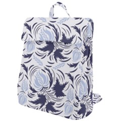 Folk Floral Pattern  Flowers Print  Flap Top Backpack by Eskimos