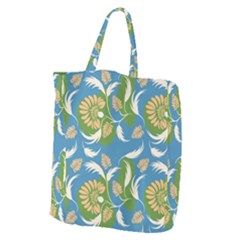 Folk Floral Pattern  Flowers Print  Giant Grocery Tote by Eskimos