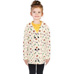 Vegetables Athletes Kids  Double Breasted Button Coat by SychEva