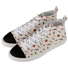 Vegetables Athletes Men s Mid-top Canvas Sneakers by SychEva