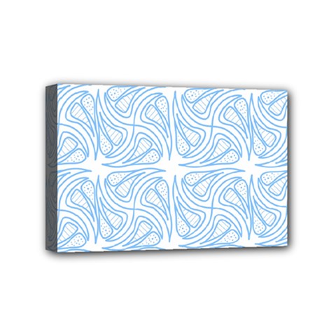 Abstract Stripes, Shapes, Lines Mini Canvas 6  X 4  (stretched) by SychEva