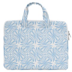 Abstract Stripes, Shapes, Lines Macbook Pro Double Pocket Laptop Bag (large) by SychEva