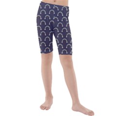 Pattern Arc En Ciel/nuages Kids  Mid Length Swim Shorts by kcreatif