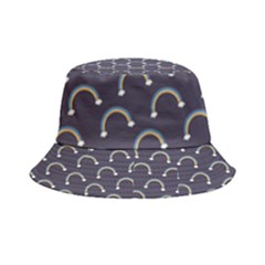 Pattern Arc En Ciel/nuages Inside Out Bucket Hat