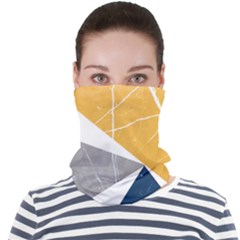 Pattern Abstrait Effet Bleu/jaune Face Seamless Bandana (adult) by kcreatif