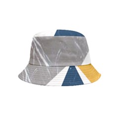 Pattern Abstrait Effet Bleu/jaune Inside Out Bucket Hat (kids)