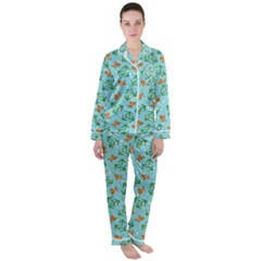 1ca64105-e9a5-48b8-8afe-fd889f7f199f Satin Long Sleeve Pajamas Set