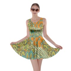 Orange Flowers Skater Dress by goljakoff