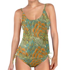 Orange Flowers Tankini Set by goljakoff