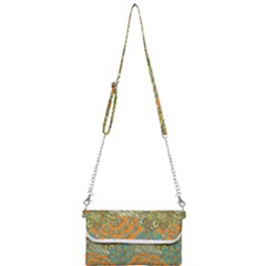 Orange Flowers Mini Crossbody Handbag by goljakoff