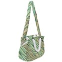 Green leaves Rope Handles Shoulder Strap Bag View2