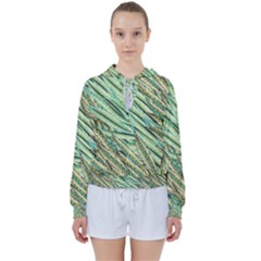 Green Leaves Women s Tie Up Sweat by goljakoff