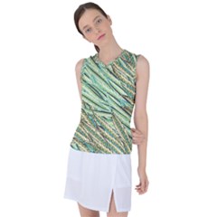 Green Leaves Women s Sleeveless Sports Top by goljakoff