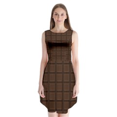 Chocolate Sleeveless Chiffon Dress   by goljakoff