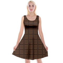 Chocolate Reversible Velvet Sleeveless Dress by goljakoff