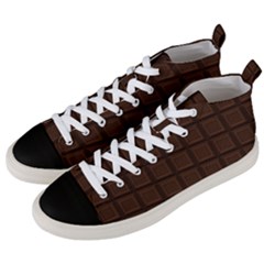 Chocolate Men s Mid-top Canvas Sneakers by goljakoff