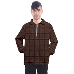 Chocolate Men s Half Zip Pullover by goljakoff