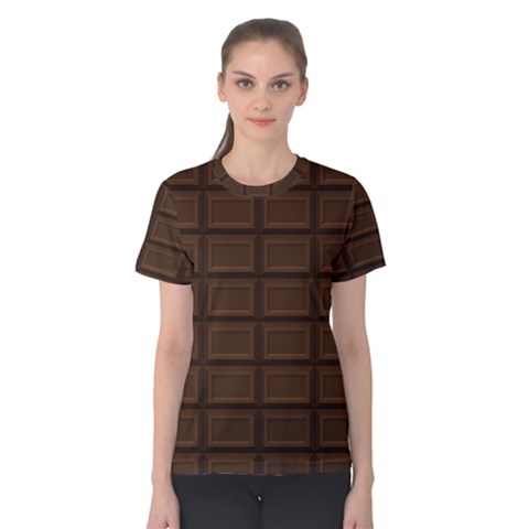 Milk Chocolate Women s Cotton Tee by goljakoff