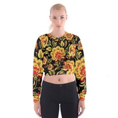 Hohloma Cropped Sweatshirt by goljakoff