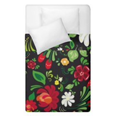 Russian Khokhloma Duvet Cover Double Side (single Size) by goljakoff