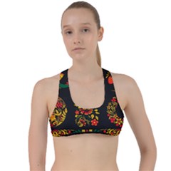 Hohloma Ornament Criss Cross Racerback Sports Bra by goljakoff