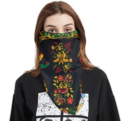 Hohloma Ornament Face Covering Bandana (triangle) by goljakoff