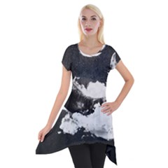 Whale Dream Short Sleeve Side Drop Tunic by goljakoff
