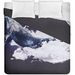 Blue Whale Dream Duvet Cover Double Side (king Size) by goljakoff