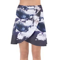 Blue Whale Dream Wrap Front Skirt by goljakoff
