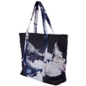 Blue whale dream Zip Up Canvas Bag View1