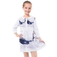 Blue Whale Kids  Quarter Sleeve Shirt Dress by goljakoff