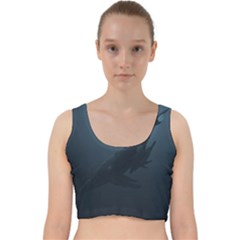 Whales Family Velvet Racer Back Crop Top by goljakoff