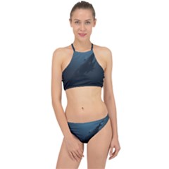 Whales Family Racer Front Bikini Set by goljakoff
