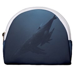 Whales Family Horseshoe Style Canvas Pouch by goljakoff