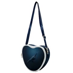 Blue Whales Heart Shoulder Bag by goljakoff