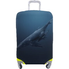 Blue Whales Luggage Cover (large) by goljakoff