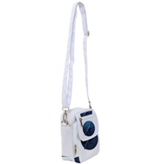 Blue Whales Shoulder Strap Belt Bag by goljakoff