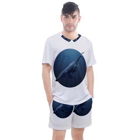 Blue Whales Men s Mesh Tee And Shorts Set by goljakoff