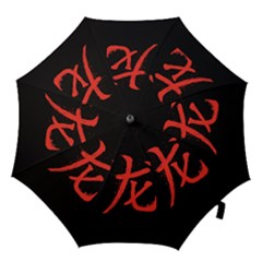 Dragon Hieroglyph Hook Handle Umbrellas (medium) by goljakoff