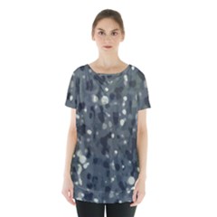 Abstract Texture Surface Print Skirt Hem Sports Top