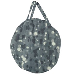 Abstract Texture Surface Print Giant Round Zipper Tote by dflcprintsclothing