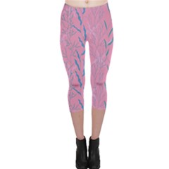 Undersea World  Plants And Starfish Capri Leggings  by SychEva