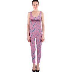 Undersea World  Plants And Starfish One Piece Catsuit by SychEva