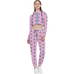 Sweet Sweets Cropped Zip Up Lounge Set by SychEva